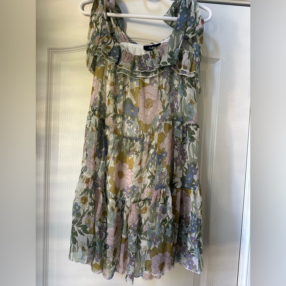 Aakaa Pastel Floral Dress